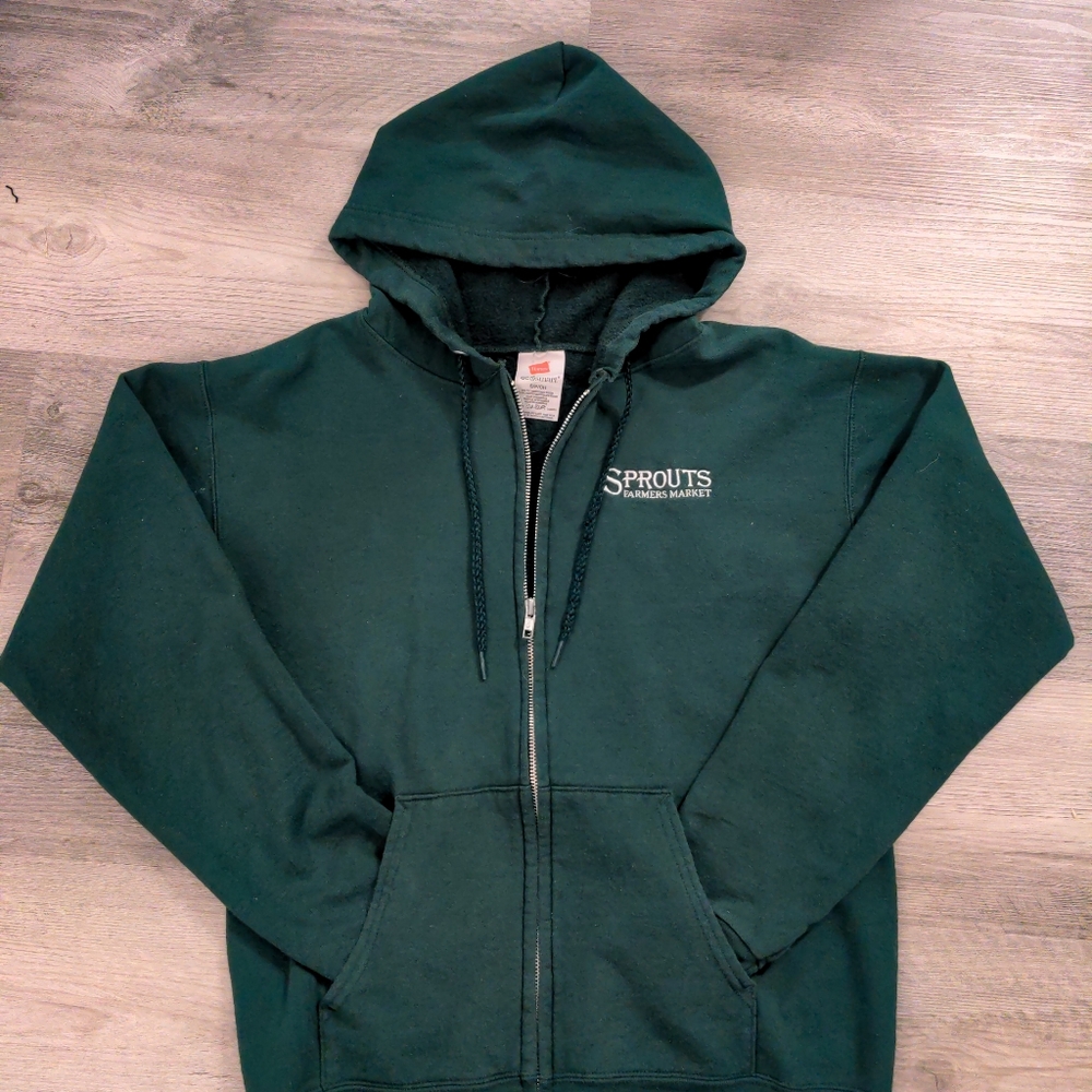 Hane's Women's Small Green Full Zip Hoodie